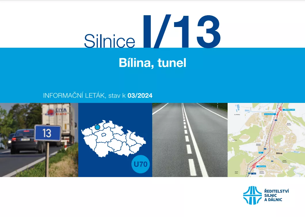 Informační leták - Bílina, tunel (3,2 km)