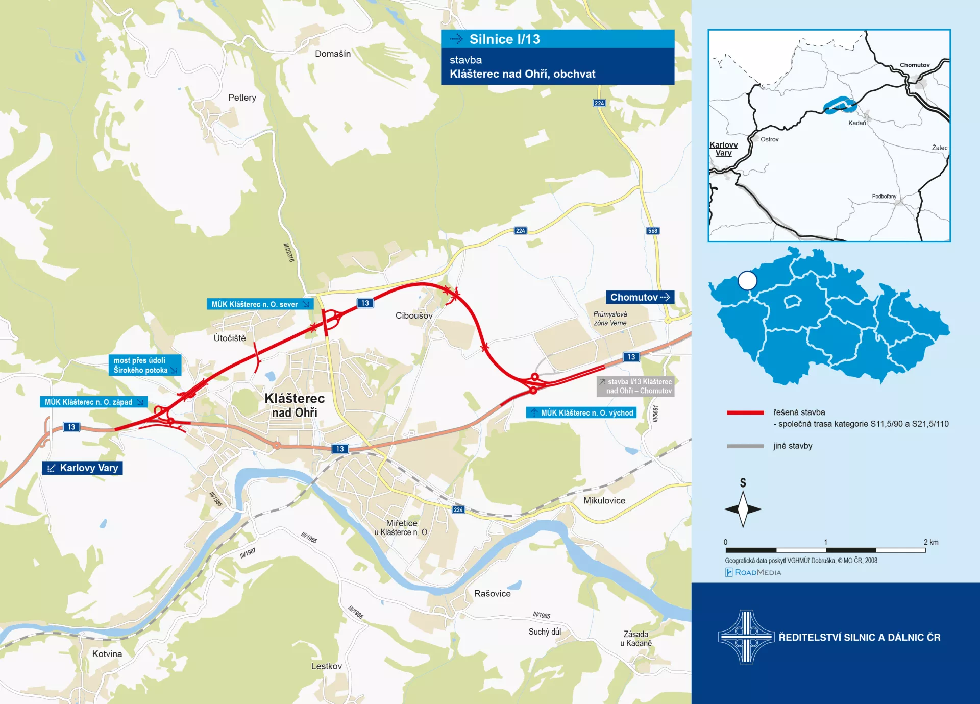 Klášterec nad Ohří, obchvat (5,6 km)