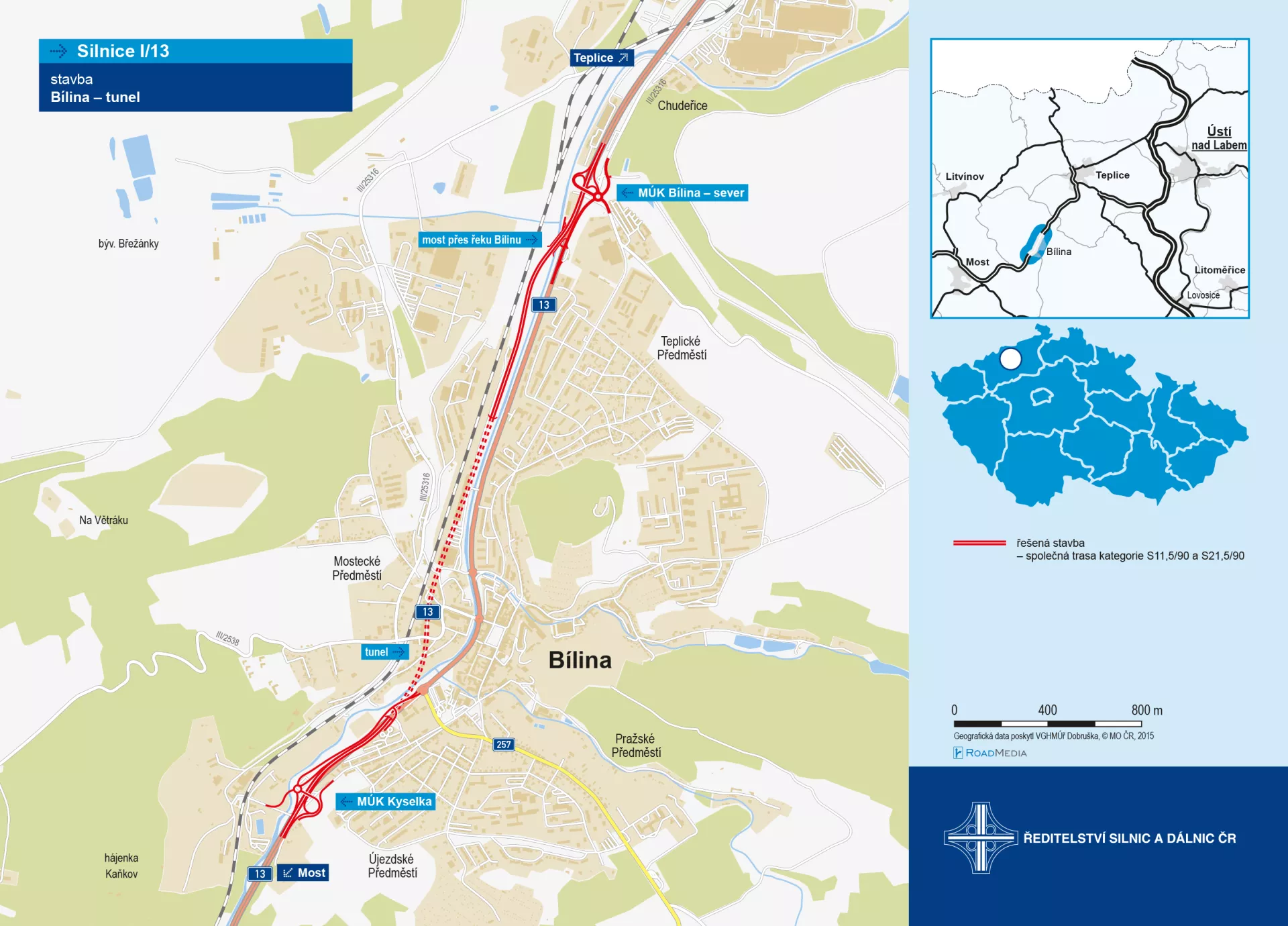 Bílina, tunel (3,2 km)