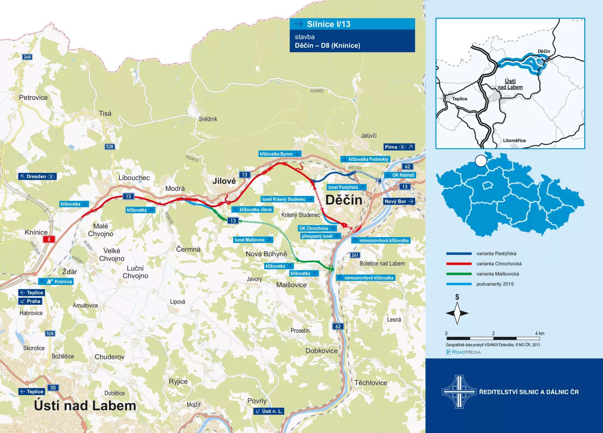 Děčín - D8 (Knínice) (14,7 km)